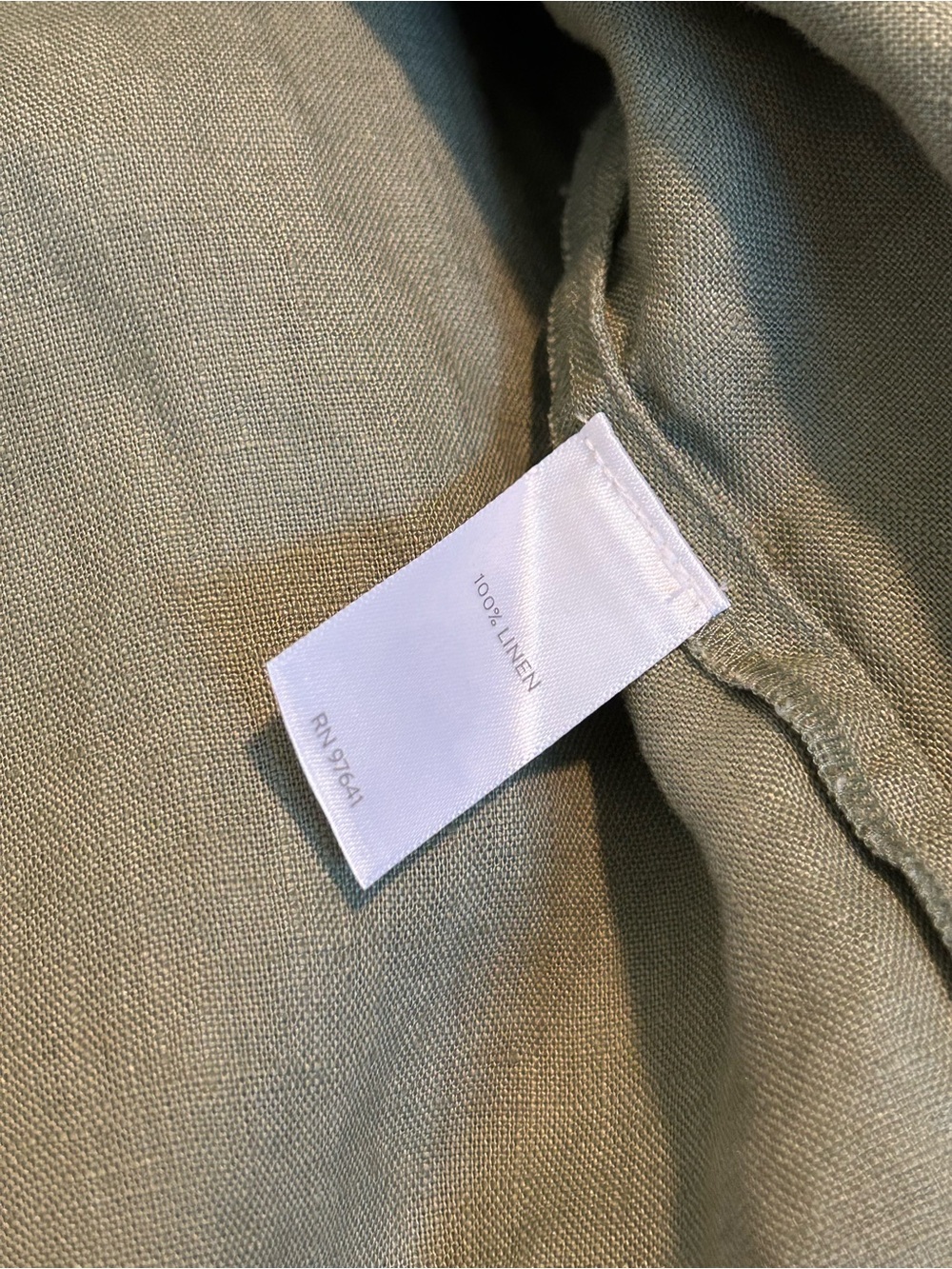 J. Jill 100% Linen Midi Dart-Waist Dress Size L - Natural Workwear Minimalist - Picture 10 of 11